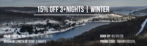 15% Off 3+ Nights Winter