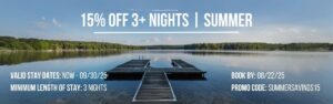 15% off 3+ Nights | Summer (August 2025) at Deep Creek Lake, MD