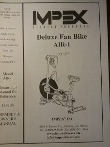 MPEX Air Bike For Sale