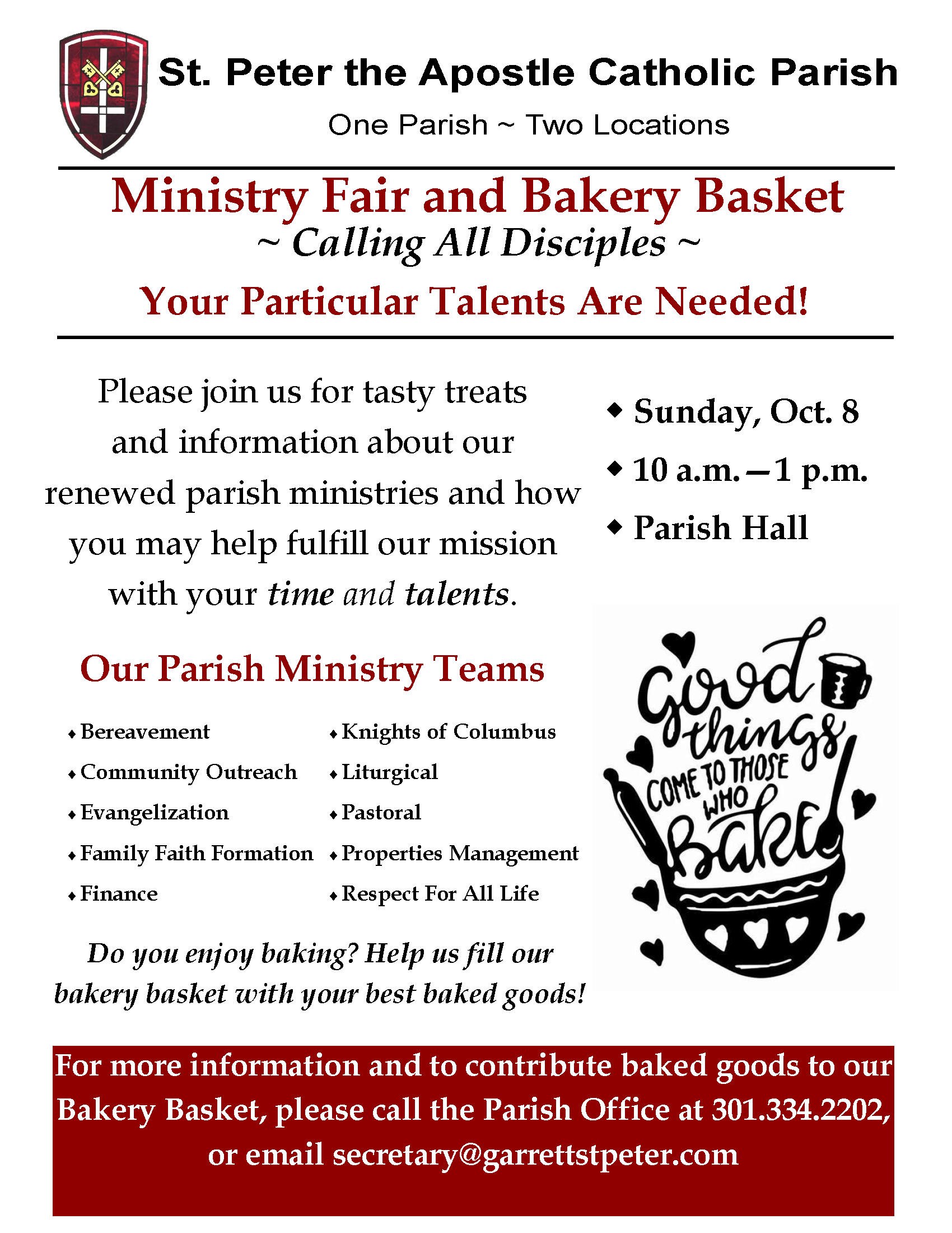 2023 Ministry Fair & Bakery Basket at Deep Creek Lake, MD