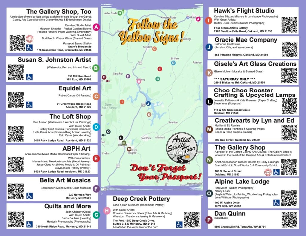 2026 Artist Studio Tour (Locations)