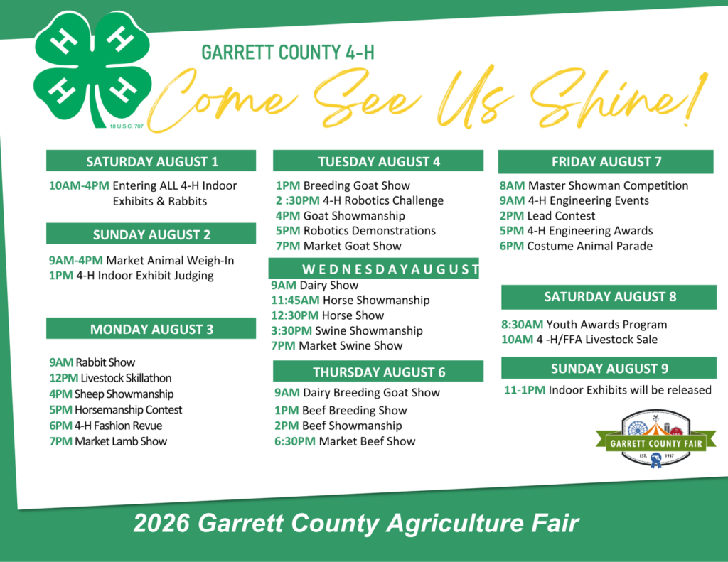 2026 Garrett County Agricultural Fair