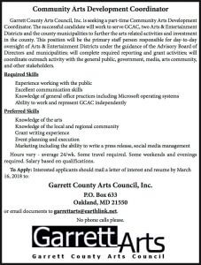Garrett County Arts Council Position