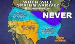 When will spring arrive map - 2018