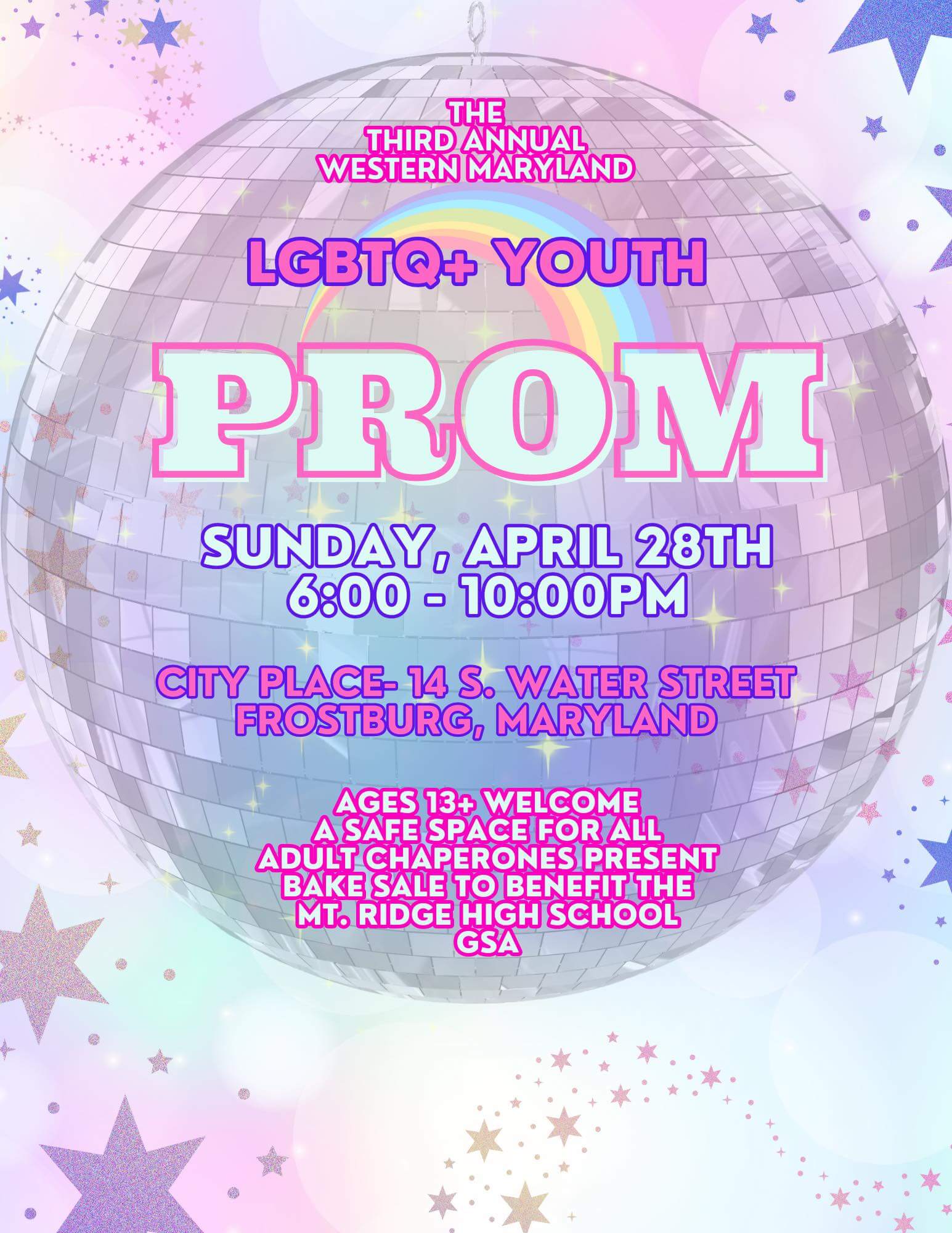 3rd Annual Western Maryland LGBTQ+ Youth Prom at Deep Creek Lake, MD