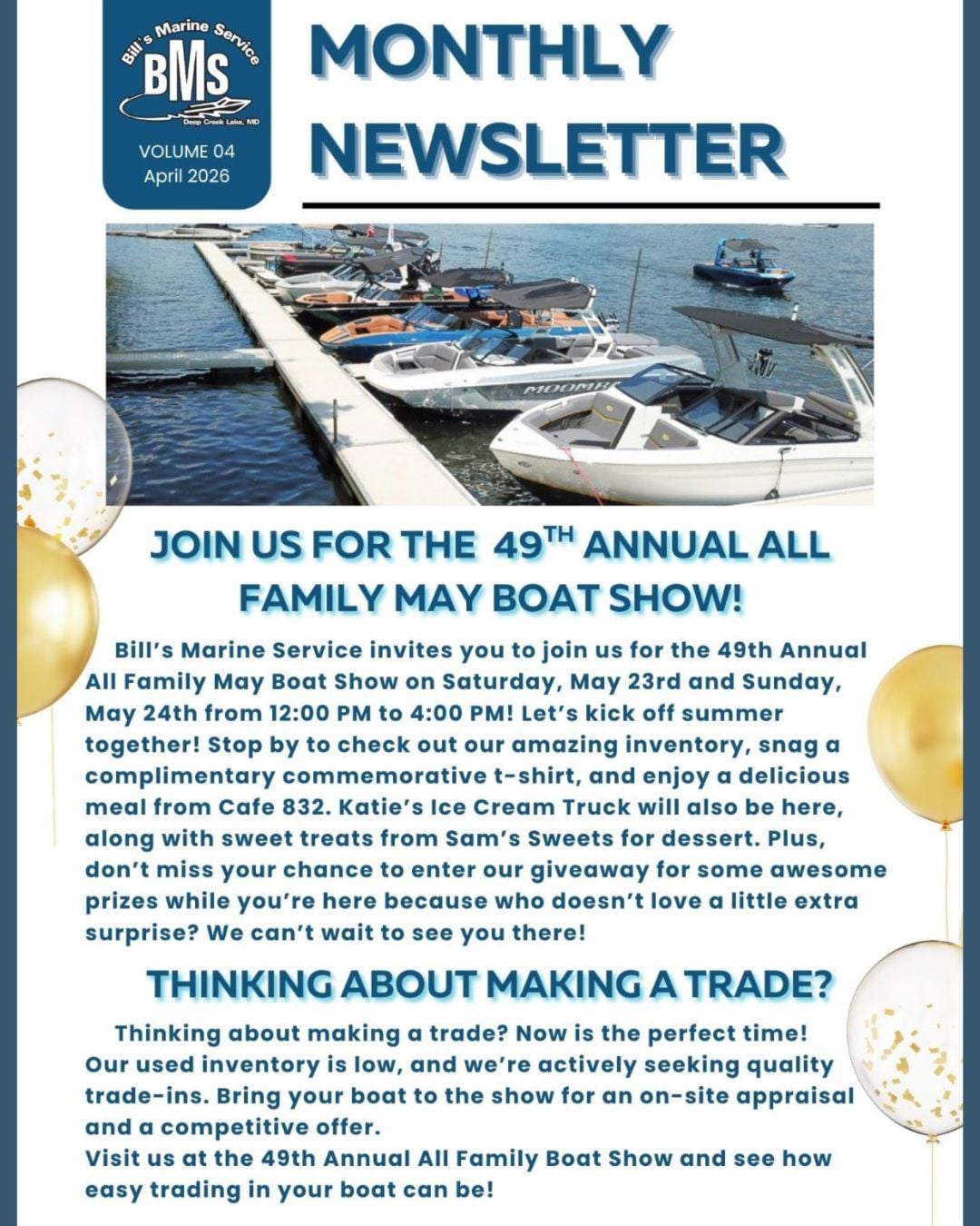49th Annual All Family May Boat Show at Deep Creek Lake, MD