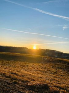 Sunrise Over the Farm at Deep Creek Lake, MD