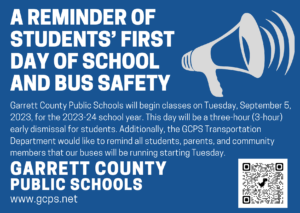 A Reminder of Students’ First Day of School and Bus Safety at Deep Creek Lake, MD