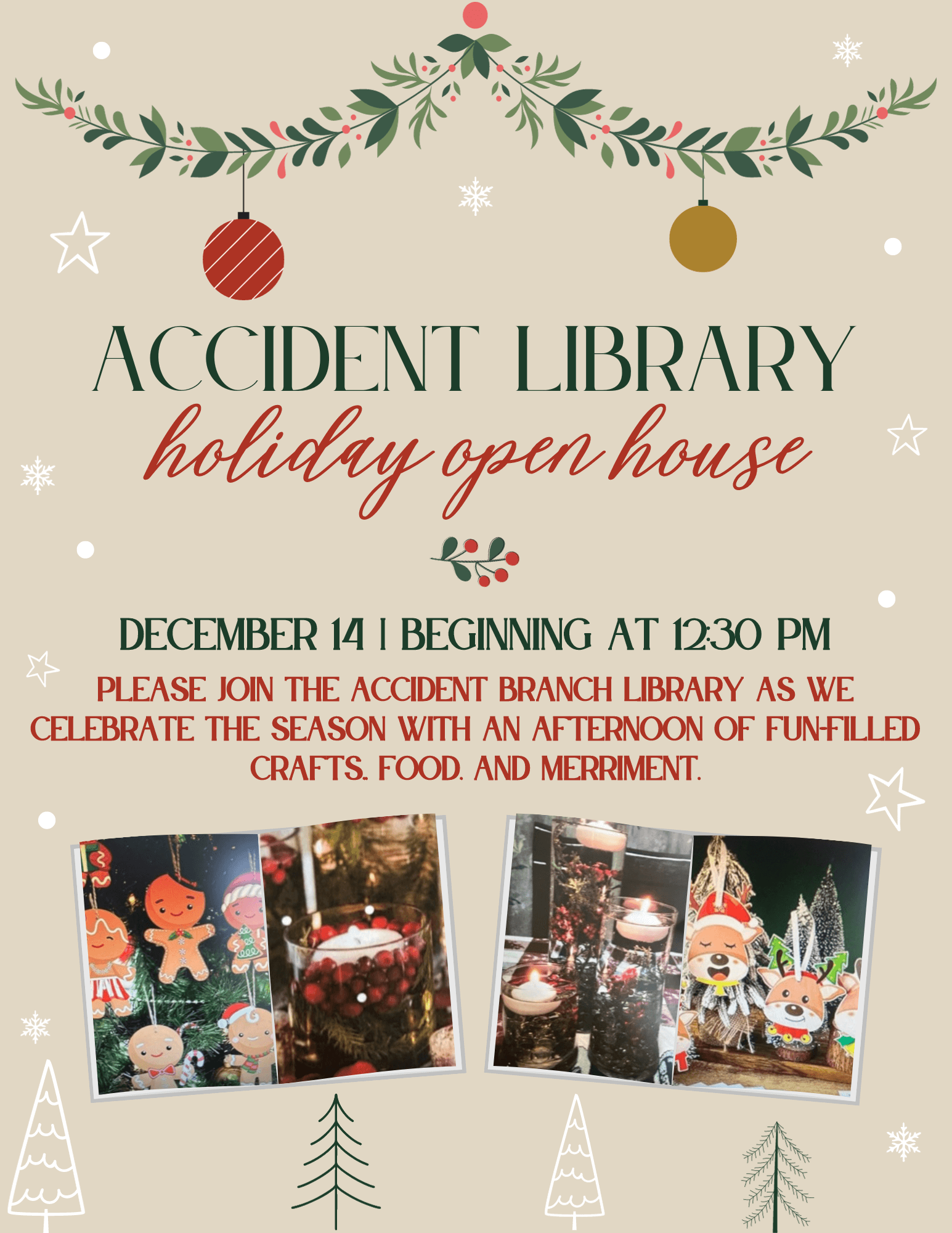 Accident Library's Holiday Open House at Deep Creek Lake, MD