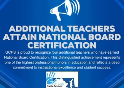 Additional GCPS Teachers Attain National Board Certification