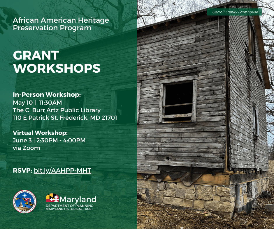 African American Heritage Preservation Program: Grants Workshops at Deep Creek Lake, MD