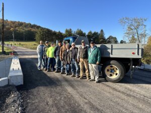 Allen Fisher Is First Over Beall School Road Bridge at Deep Creek Lake, MD