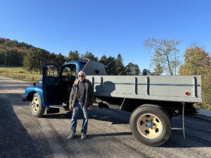 Allen Fisher and Antique Truck at Deep Creek Lake, MD