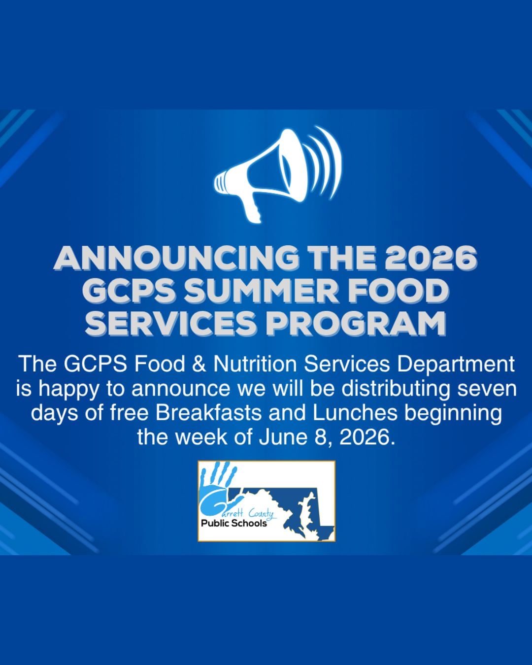Announcing the 2026 GCPS Summer Food Services Program