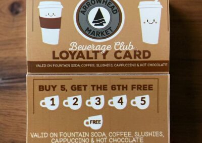 Arrowhead Market’s Beverage Club Loyalty Card