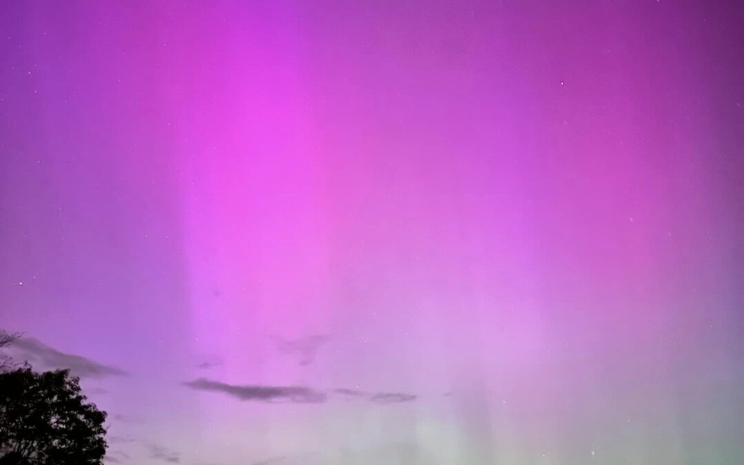 Aurora Borealis Dazzles Deep Creek Lake