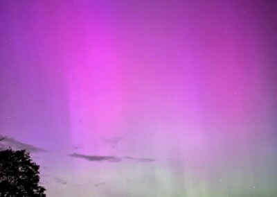 Aurora Borealis Dazzles Deep Creek Lake