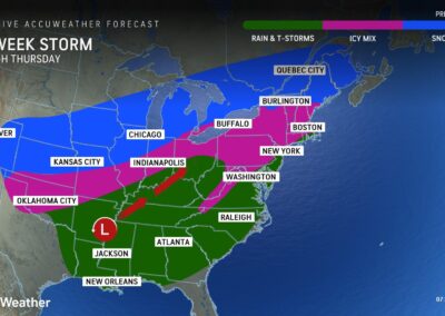 Back-to-back High-impact Storms to Bring More Snow and Colder Air to the Northeast and Midwest, Flooding Risk to the West Coast and Southeast