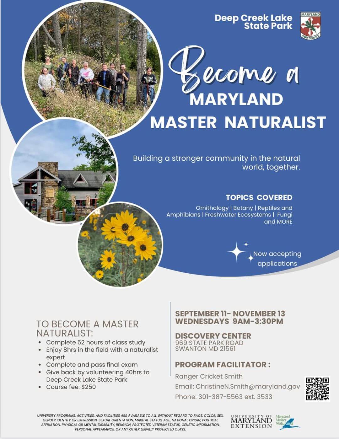 Become a Maryland Master Naturalist at Deep Creek Lake, MD