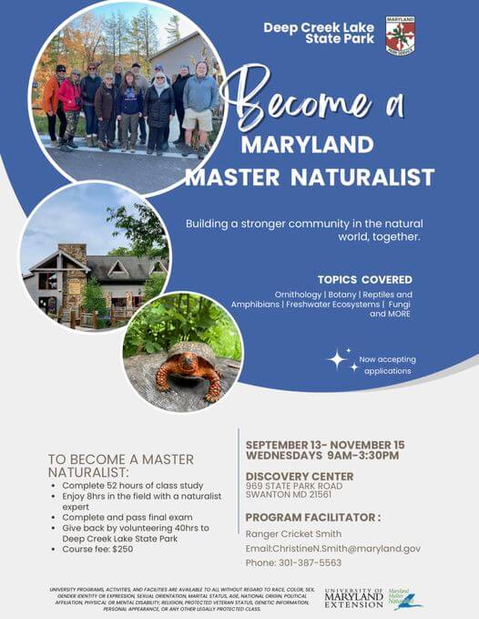 Become a Maryland Master Naturalist at Deep Creek Lake, MD