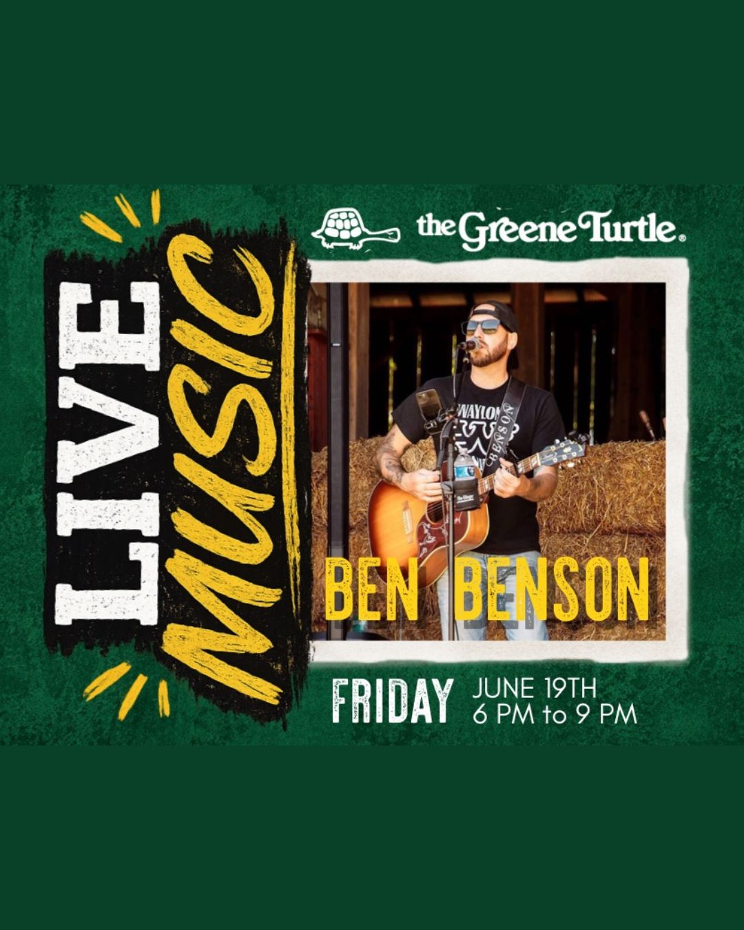Ben Benson LIVE at The Greene Turtle (Deep Creek Lake)