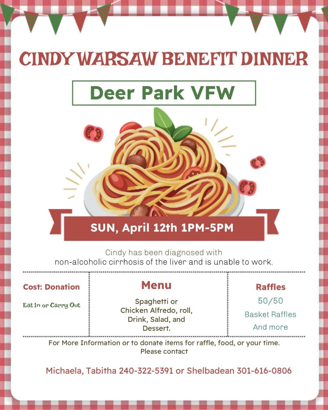 Benefit for Cindy Warsaw (Deep Creek Lake, MD)
