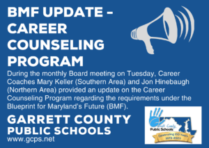 Blueprint for Maryland's Future Update - Career Counseling Program at Deep Creek Lake, MD