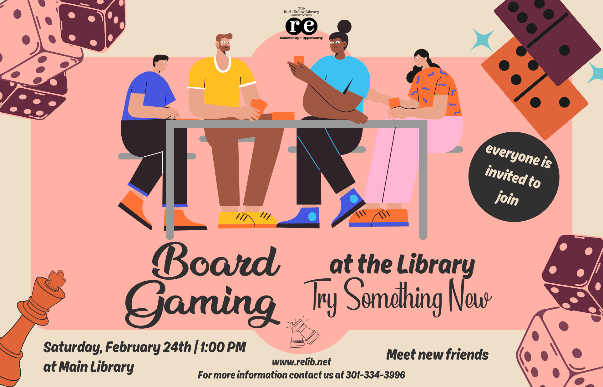 Board Gaming at the Library, Deep Creek Lake, MD
