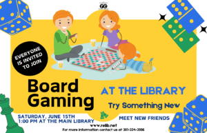 Board Gaming at the Library, Deep Creek Lake, MD