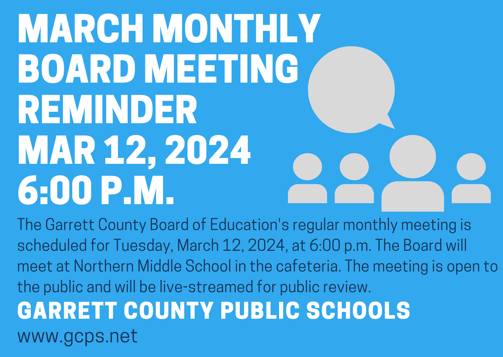 Board of Education Meeting- March 12, 2024 at Deep Creek Lake, MD