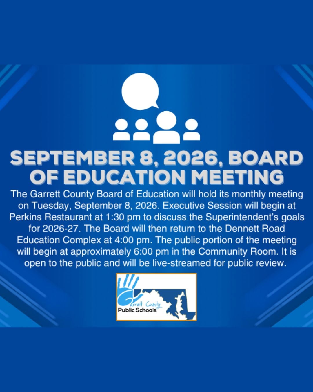 Board of Education Meeting September 8, 2026