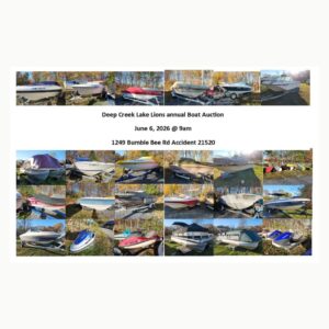 Boat Auction ( Deep Creek Lake, MD))