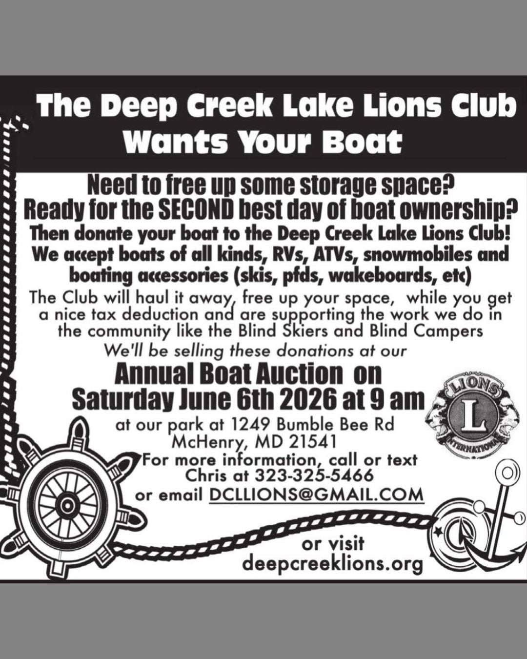 Boat Auction at Deep Creek Lake, MD