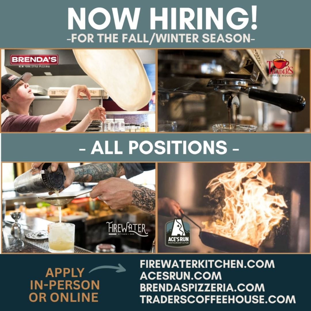 Brenda's Pizzeria is Hiring for the Fall:Winter Season