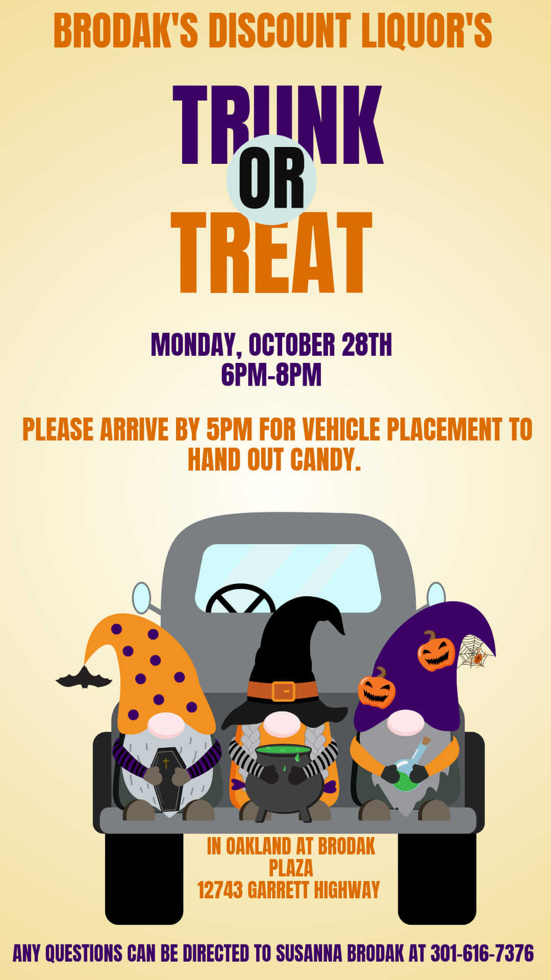 Brodak Liquors 6th Annual Trunk or Treat at Deep Creek Lake, MD