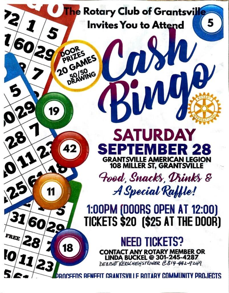 Cash Bingo at Deep Creek Lake, MD