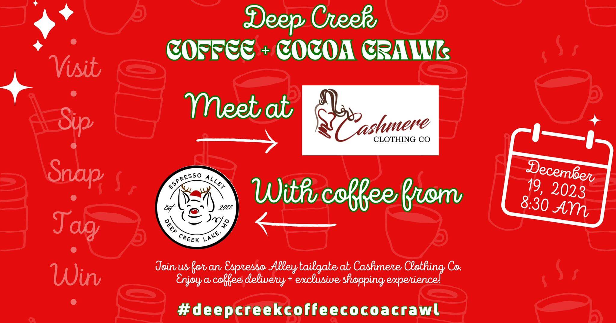 Cashmere Clothing Co. Meet Up + Espresso Alley Delivery at Deep Creek Lake, MD
