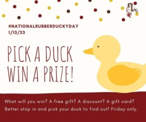 Cashmere Clothing Co.: National Rubber Ducky Day