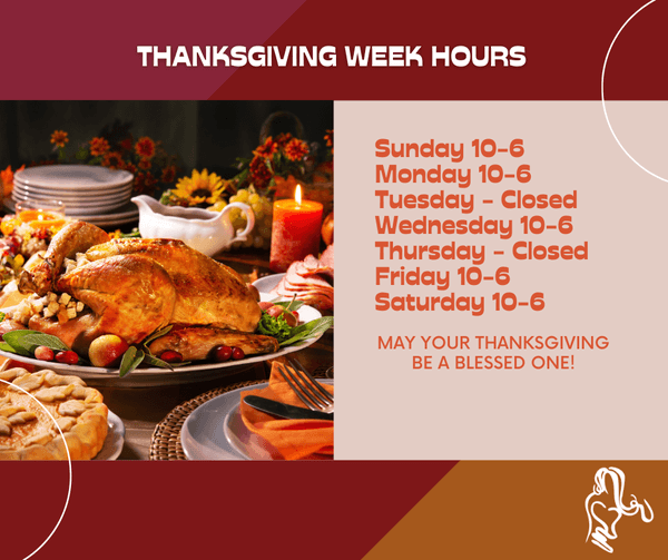 Cashmere Clothing Co.: Thanksgiving Week Hours