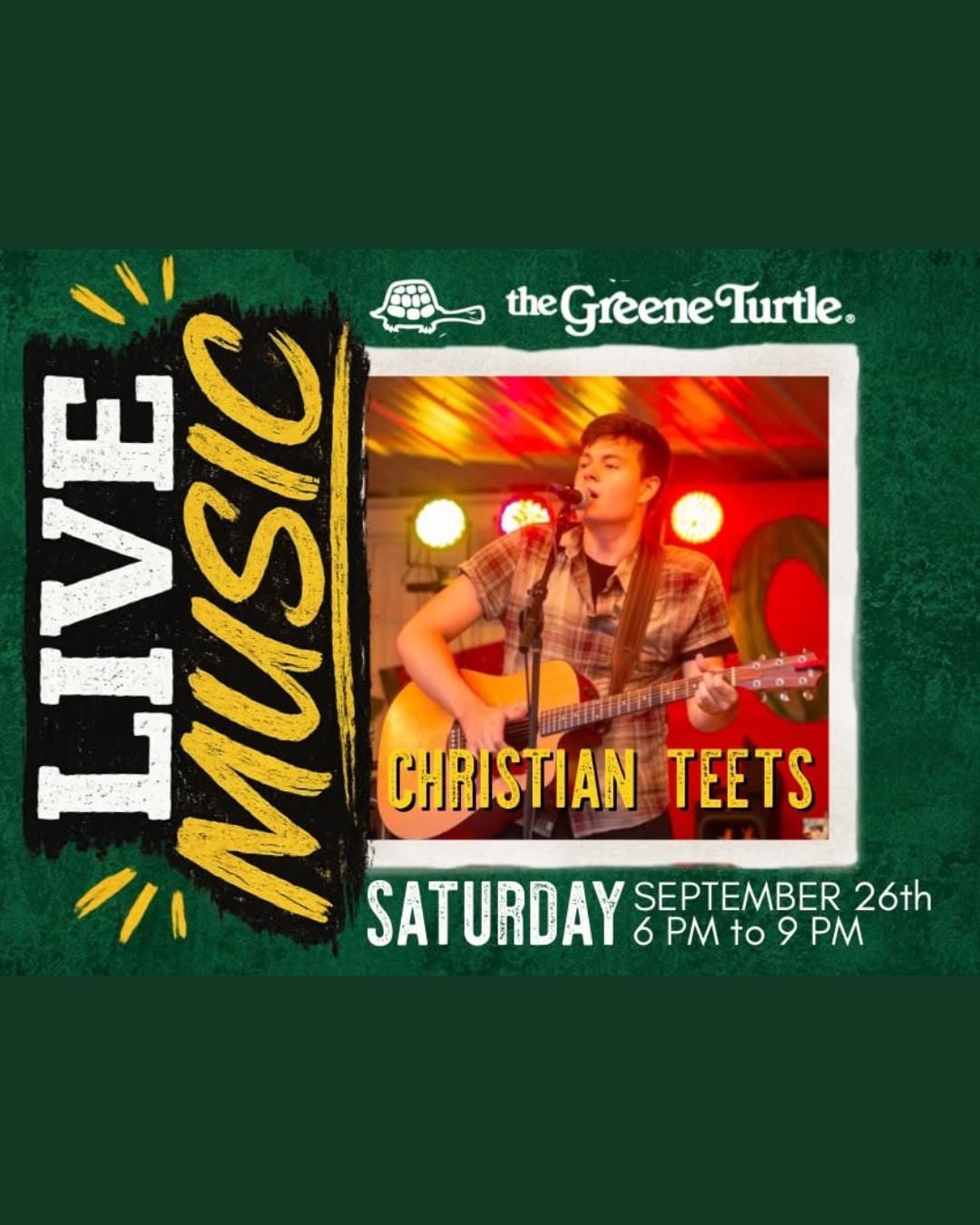 Christian Teets Live at The Greene Turtle (Deep Creek Lake)