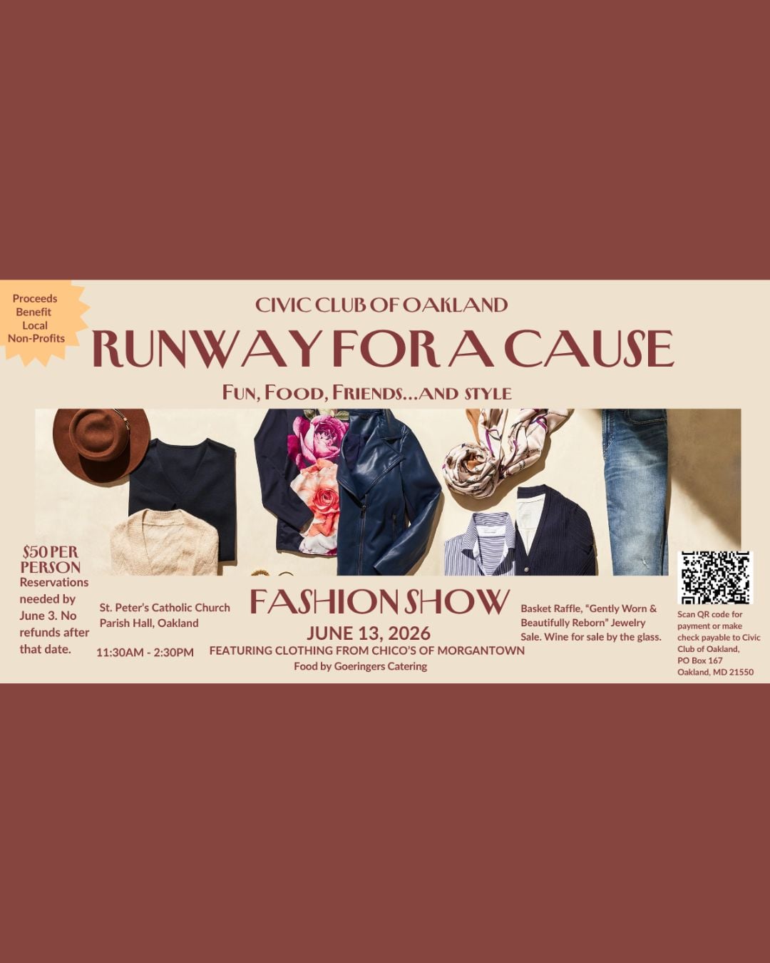 Civic Club Runway for a Cause Fashion Show ... Fun, Food, Friends ....And Style