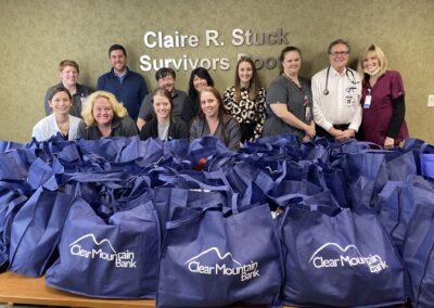 Clear Mountain Bank Donates Patient Care Packages to Garrett Regional Medical Center Cancer Center