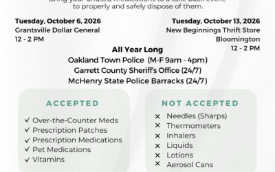 Clear Out the Medicine Cabinet: Medication Take Back Events Coming to Garrett County