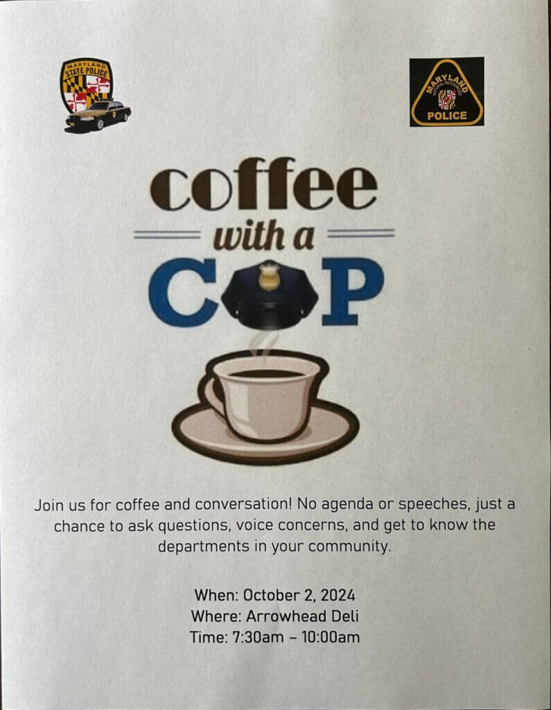 Coffee with a Cop at Deep Creek Lake, MD