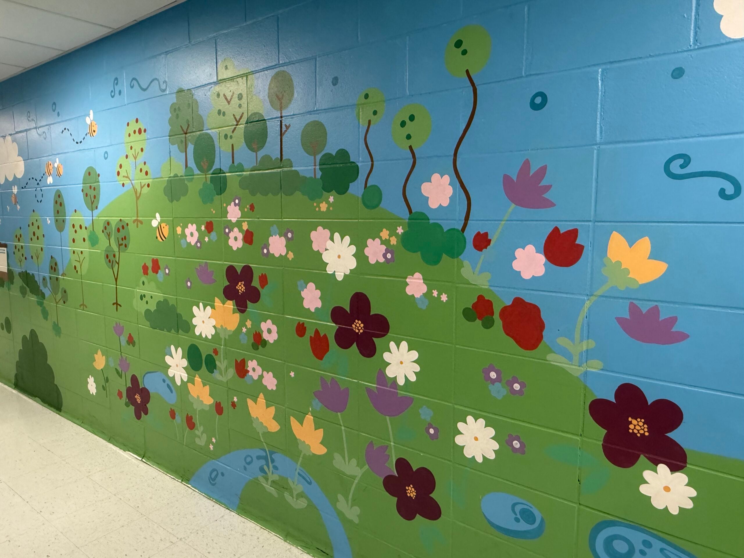 Crellin Elementary Murals Celebrate School Grounds and Community