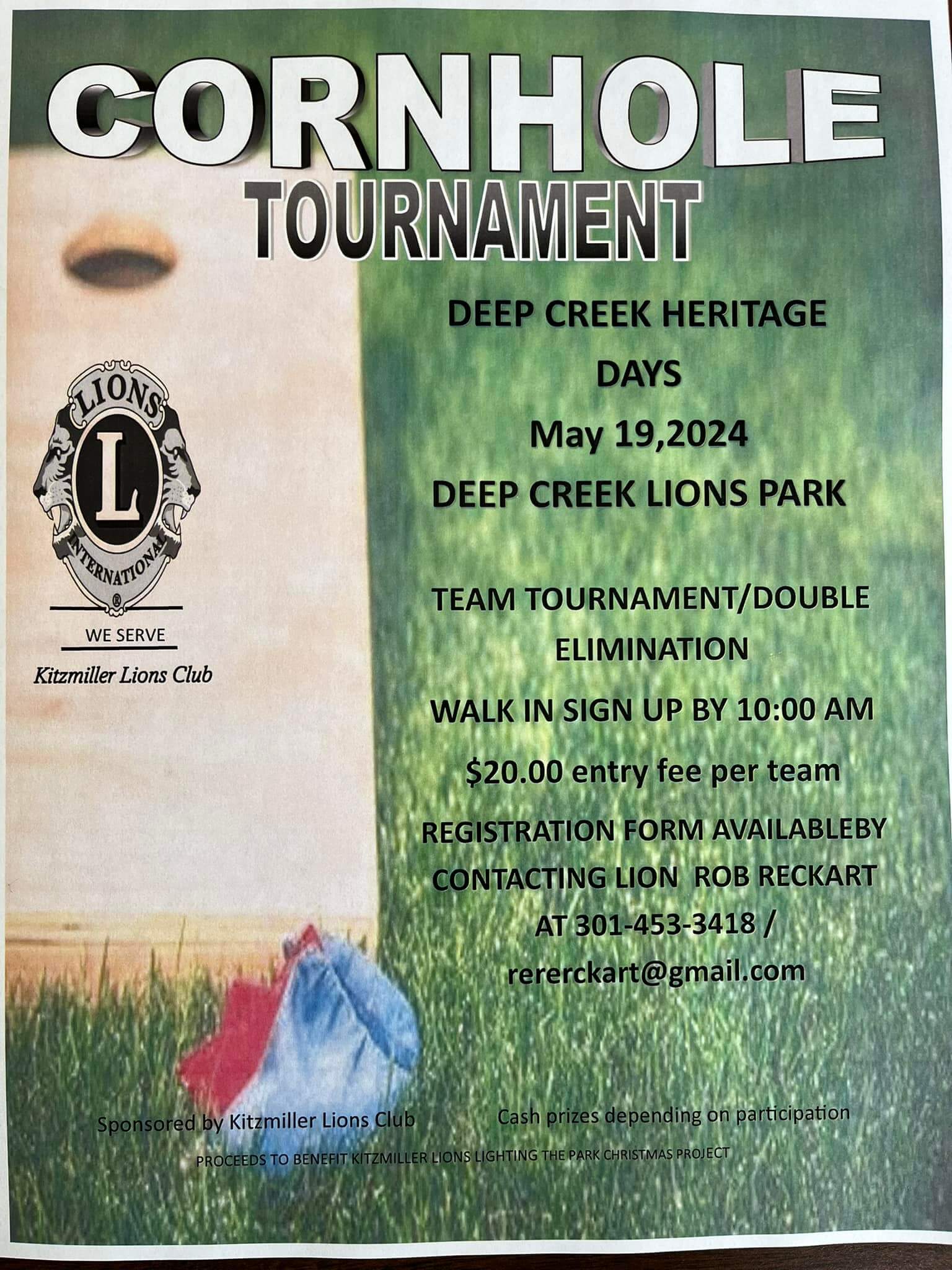 Deep Creek Heritage Days' Cornhole Tournament at Deep Creek Lake, MD
