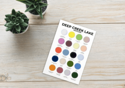 Deep Creek Lake Color Palette Standard Postcard