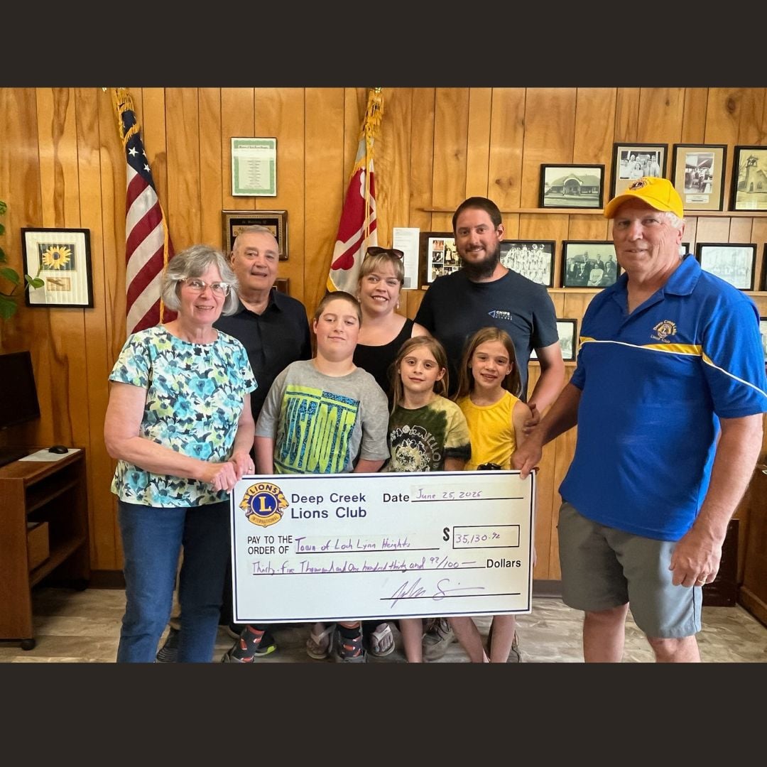 Deep Creek Lake Lions Club Supports Accessibility Enhancements at Loch Lynn Playground Funds from “Landon’s Dream” Initiative to Bring Inclusive Features to Local Community