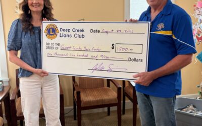 Deep Creek Lake Lions Club donates to Dove Center