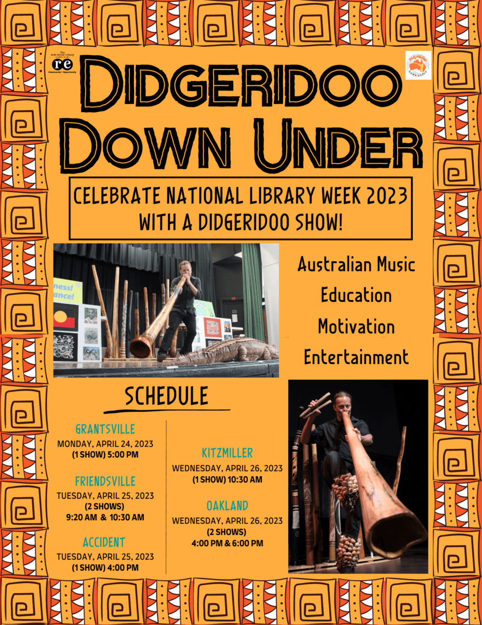 Ruth Enlow Library Brings Didgeridoo Down Under To Garrett County 